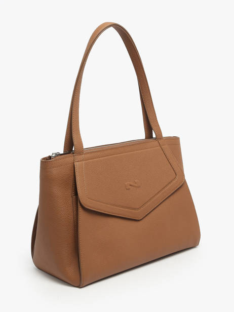 Sac Porté épaule Madeleine Cuir Nathan baume Marron candy 8 vue secondaire 2