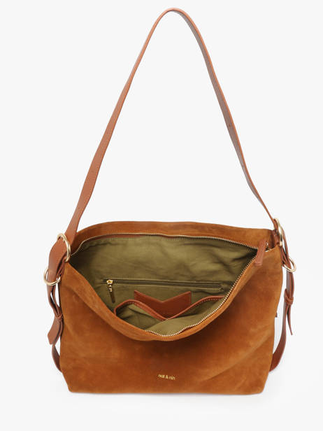 Sac Porté épaule Moreen Cuir Daim Nat et nin Marron vintage MOREEN vue secondaire 3