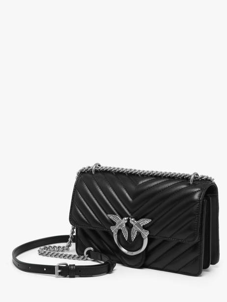 Sac Bandoulière Love Bag Quilt Cuir Pinko Noir love bag quilt A0GK vue secondaire 2