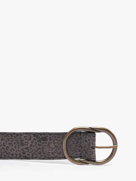 Ceinture Femme Cuir Pieces Gris laura 17125486 vue secondaire 2