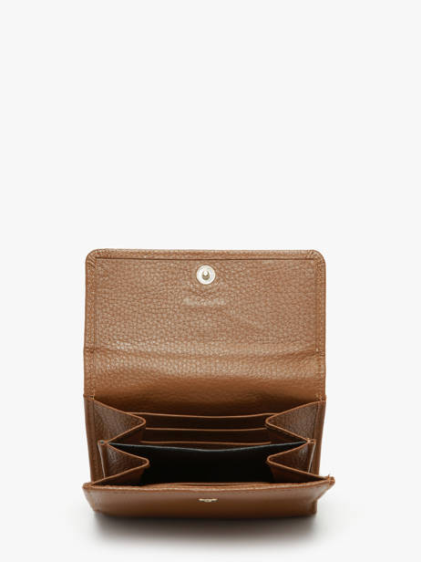 Porte-monnaie Caviar Cuir Crinkles Marron caviar 14068 vue secondaire 3