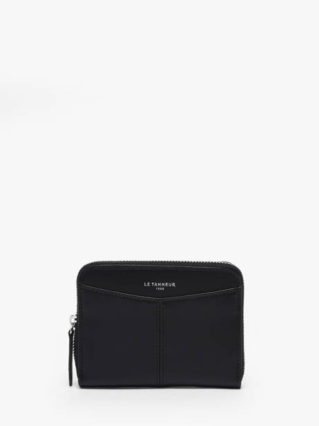 Porte-monnaie Porte-cartes Cuir Le tanneur Noir charlotte TOTT3110