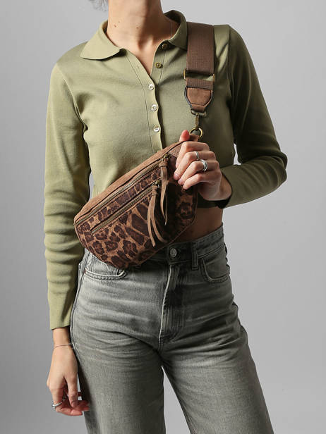 Sac Banane Miniprix Marron leopard 19622 vue secondaire 1