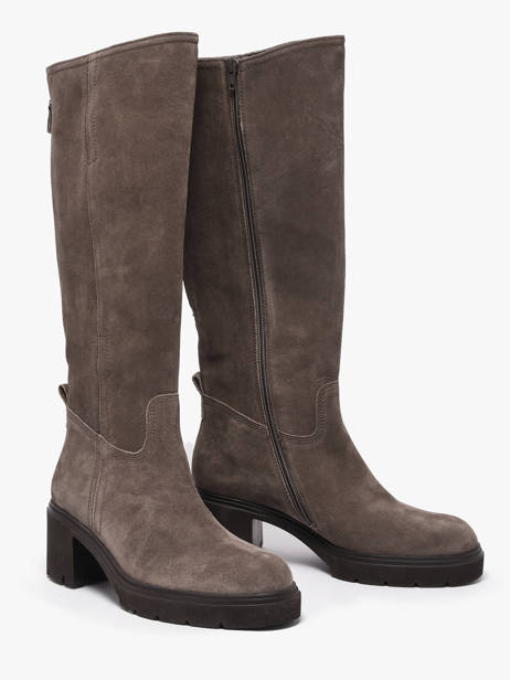 Bottes à Talon En Cuir Gabor Gris women 10 vue secondaire 1