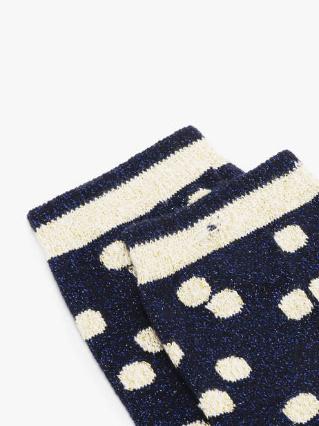 Chaussettes Femme Bleu Minuit Cabaia Bleu socks women MINUITBL vue secondaire 1