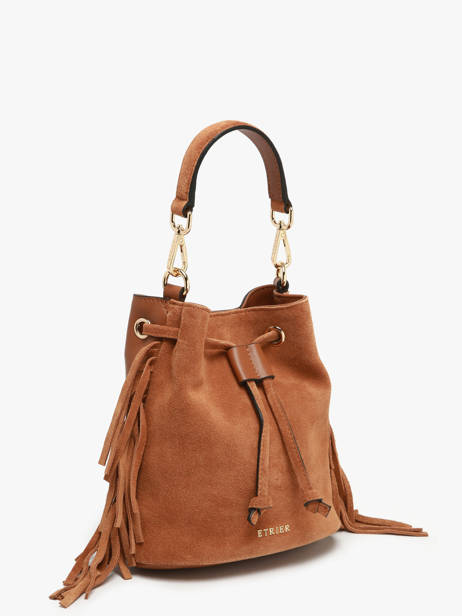 Sac Bandoulière Country Etrier Marron country ECOU194S vue secondaire 3