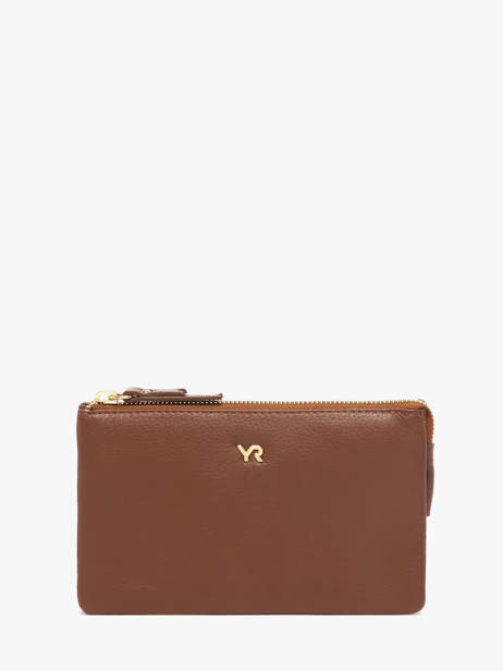 Porte-monnaie Foulonne Cuir Yves renard Marron foulonne 29362