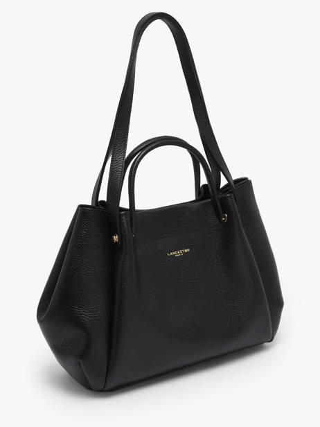 Sac Porté épaule Foulonne Double Louisa Cuir Lancaster Noir foulonne double louisa 90 vue secondaire 1