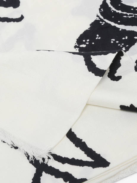 Foulard Monogram 120x120 Cm Karl lagerfeld Blanc k monogram B1W33086 vue secondaire 1