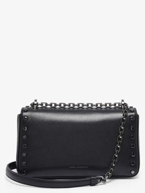 Sac Bandoulière K Signature Studs Cuir Karl lagerfeld Noir k signature B1W30049 vue secondaire 4