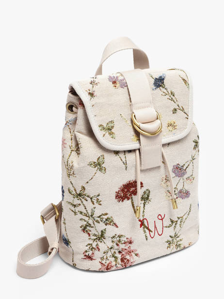 Sac à Dos Woomen Beige alocasia WALO03 vue secondaire 2