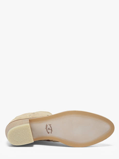 Bottines à Talon En Cuir Alpe Beige women 54331108 vue secondaire 4
