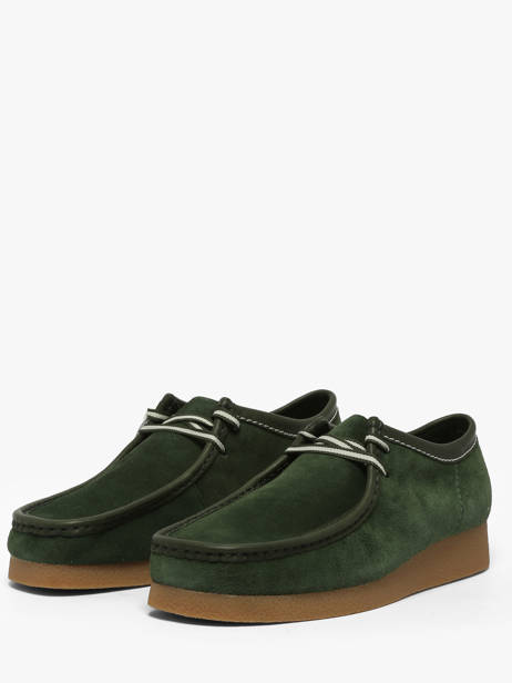 Chaussures Derbies En Cuir Clarks Vert men 26186170 vue secondaire 2