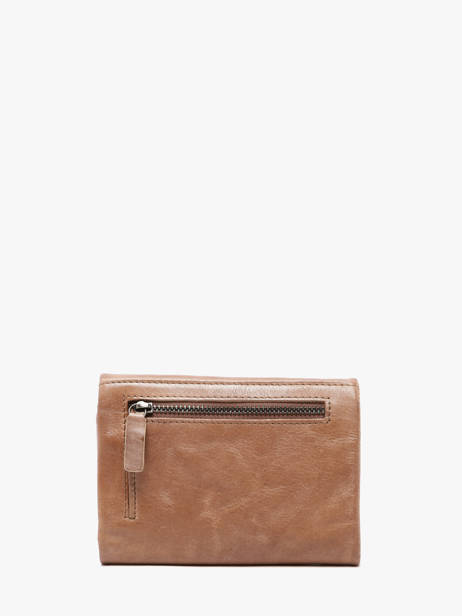 Portefeuille Cuir Biba Beige wallet TOT1L vue secondaire 2