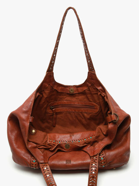 Sac Porté épaule Heritage Cuir Biba Marron heritage WIE1L vue secondaire 3