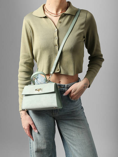 Sac Porté épaule Velvet Caviar Cuir Milano Vert velvet caviar VC25116 vue secondaire 1