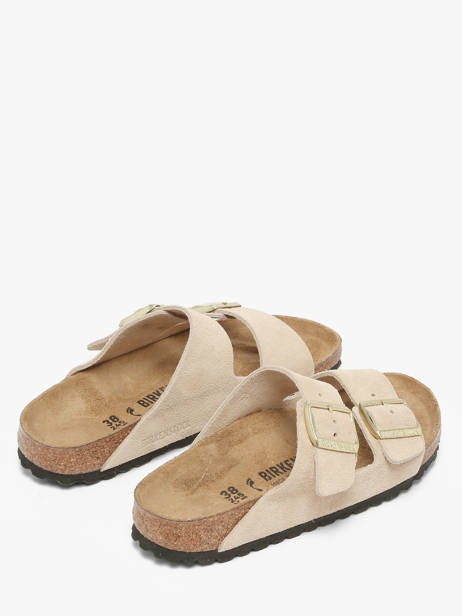 Mules En Cuir Birkenstock Beige women 1029260 vue secondaire 2
