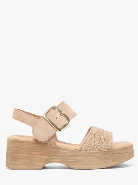 Sandales Plateforme En Cuir Gabor Beige women 44