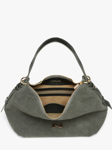 Sac Porté épaule Carrie En Cuir Daim Nathan baume Vert vogue 1 vue secondaire 3
