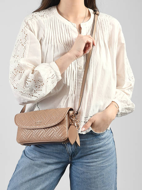 Sac Bandoulière Sally Polyurethane Guess Beige sally QG992121 vue secondaire 1