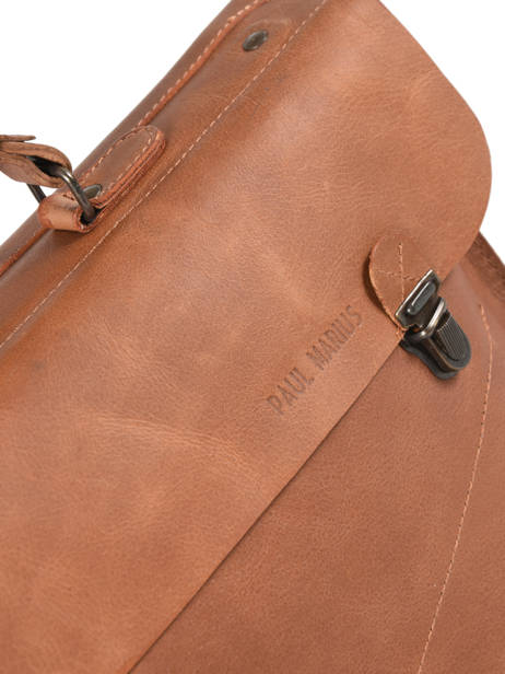 Serviette Paul marius Marron vintage LUNDI vue secondaire 1