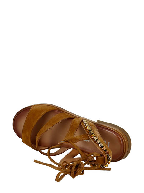 Sandales Strass Cuir Mjus Marron women M05046 vue secondaire 4