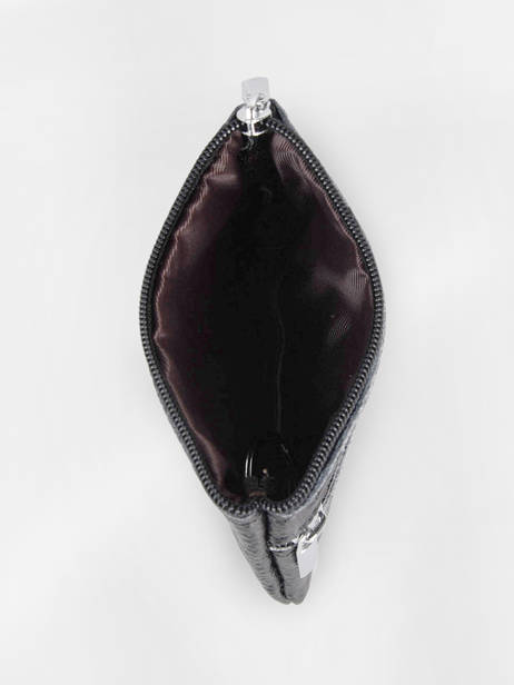 Porte-monnaie Porte-clefs Cuir Miniprix Noir cow PMZIP vue secondaire 1