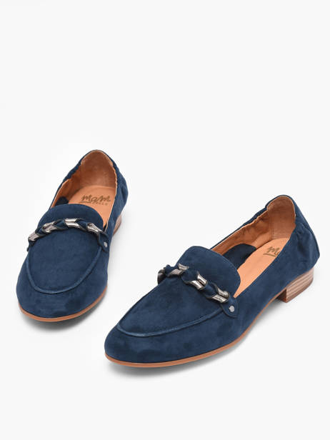 Mocassins Zanga En Cuir Mam'zelle Bleu women CSIRK28 vue secondaire 3
