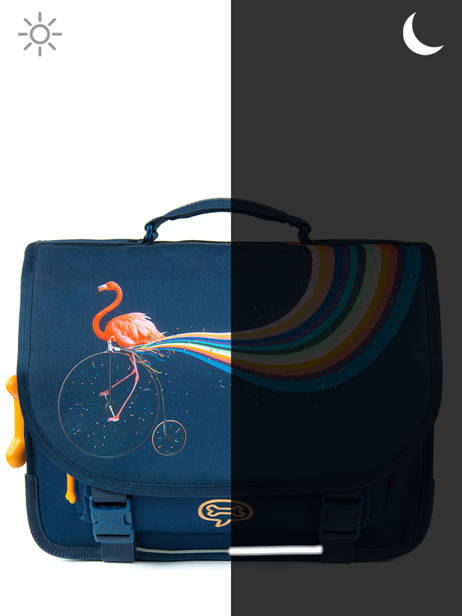 Cartable 2 Compartiments Lily Girls Stones and bones Bleu girls G vue secondaire 6